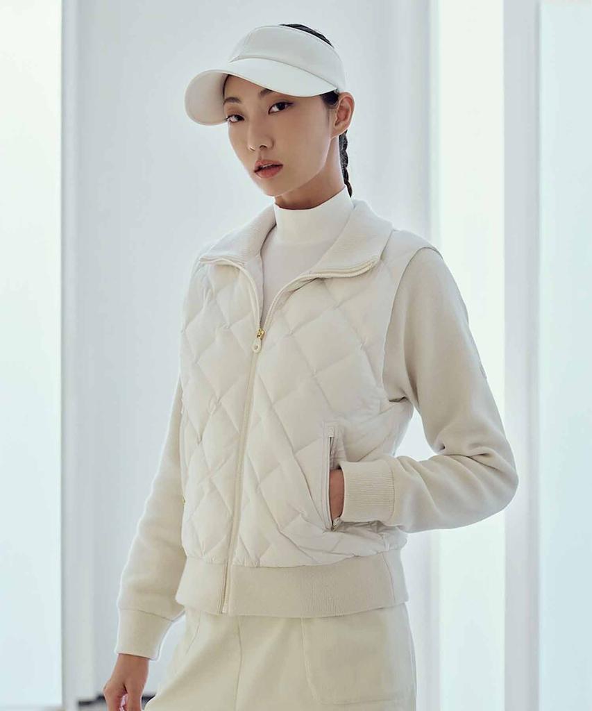 Beanpole Golf Women'S Knit Hybrid Swing Down - Ivory