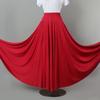 2025 Новая однотонная юбка для танцев в стиле кантри и бальных выступлений с большим подолом
