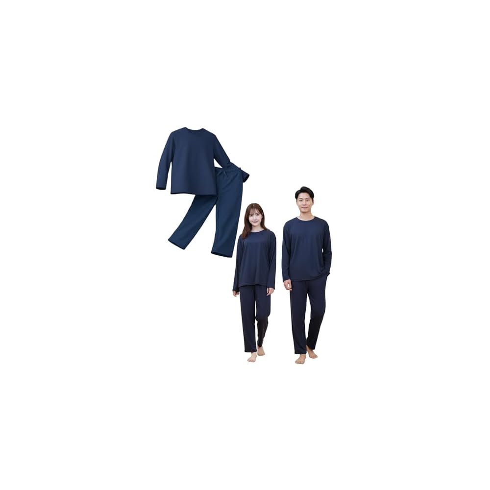 my makura Recovery Wear All Season Top and Bottom Set, Unisex, Medical Device, Long Sleeve Pajamas,