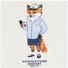 Maison KiTsune Детская футболка с принтом лисы Ringer 0539