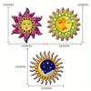 Sun Wall Art Metal Sun Wall Decor Outdoor Hanging Decoration Home Garden Living Room Bedroom Farmhouse Yard Patio Fence Decor