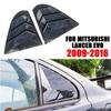 Car Carbon Fiber Style Quarter Window Louver Shutter Cover For 09-16 Lancer EVO