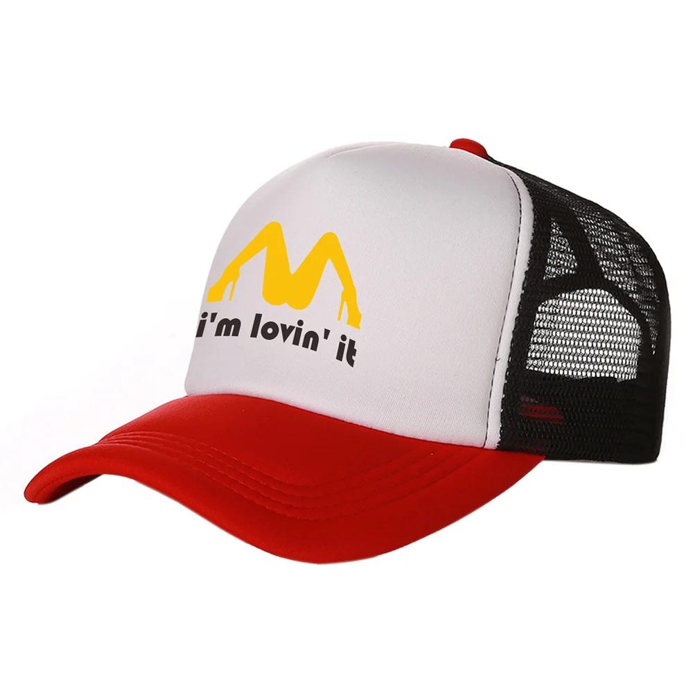 Im Lovin It Trucker Caps Men Funny Humor Joke Hat Baseball Cap Cool Summer Unisex Mesh Net Caps