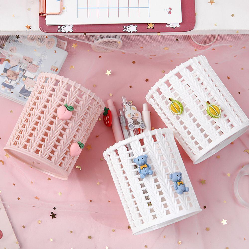 New Cartoon Student Stationery Desktop Organize Storage Tool Pen Holder Makeup Brush Storage