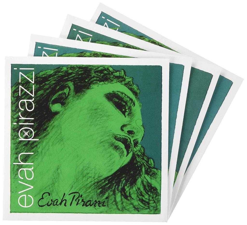 EVAH PIRAZZI Eva Pirazzi Violin String Set Silvery Steel Loop (E String End)