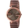 YA133317 Interlocking Brown Dial Unisex Watch