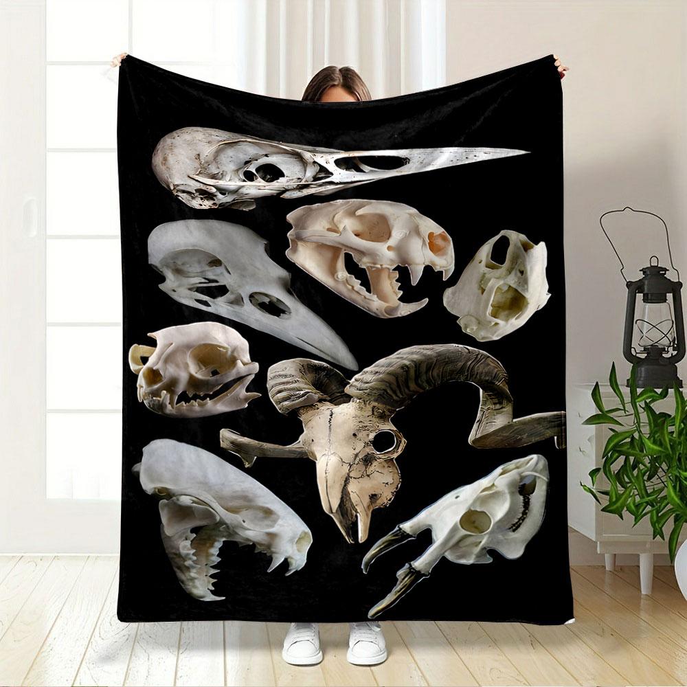 Animal Skulls Design Blanket for all seasons blanket lunch break throw gift