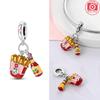 Charm Bead Charms copper Plated Rabbit Tomato Sauce Fries Pendants Compatible With Authentic Bracelets Bead Charms Women Jewellery Making Diy