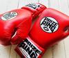 Боксерские перчатки PRIZE RING на шнуровке красные "Professional SX" (14 унций)
