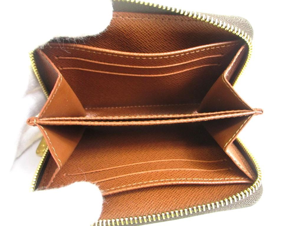 Оригинальный кошелек для монет LOUIS VUITTON Monogram из коричневой кожи #a932  Восстановленный