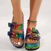 Сандалии Birkenstock на большой платформе Весна/Лето Новые Металлическая пряжка Пляжная обувь