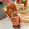 Marmots Cute Cartoon Plush Keychain Material Children Bag Decoration Doll Gift