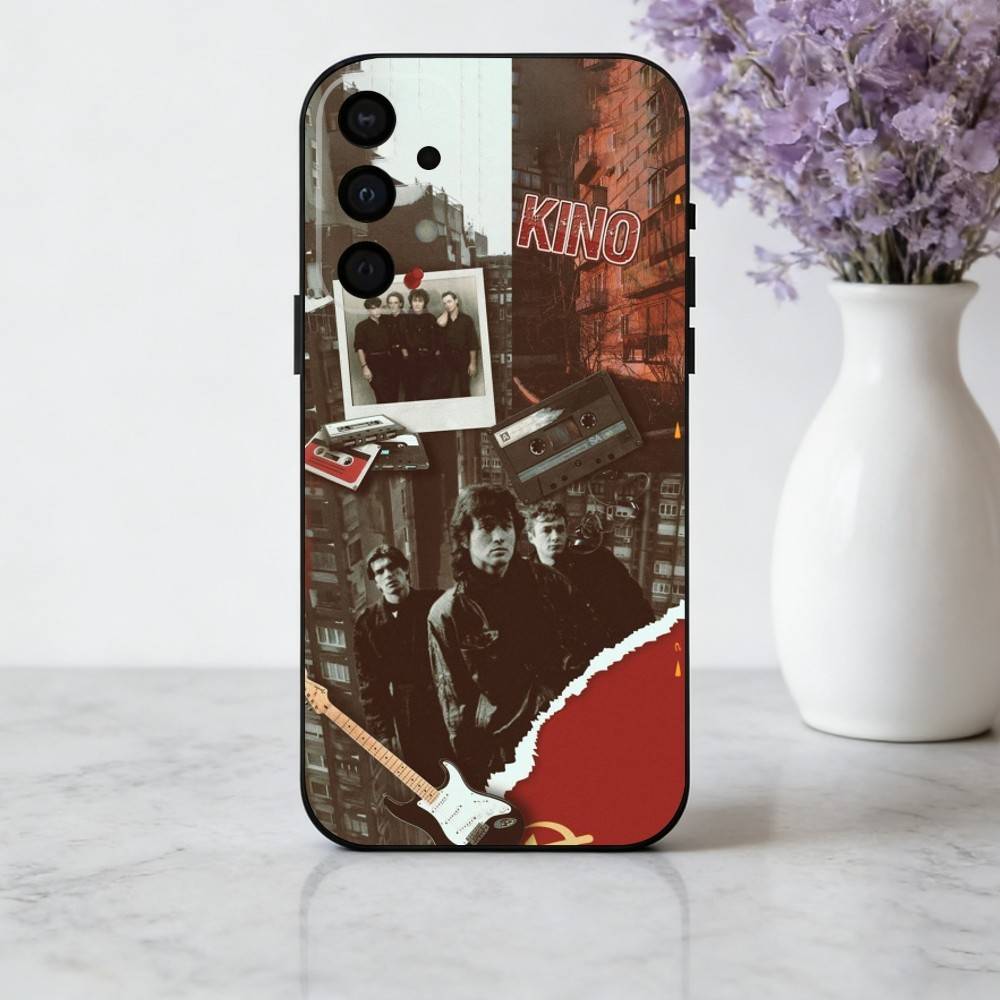 R-Russia Rock B-Band Viktor Tsoi K-Kino Phone Case For Samsung Galaxy A73,A72,A71,A70,A53,A52,A51,Soft Silicone Black Cover