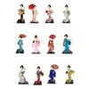 12" Japanese Geisha Oriental Doll Collectible Figurine Lady Statuette Asian Geisha Doll for Shelf Home Office Table Decor