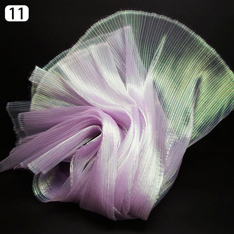 Organza Mermaid Pleated Fabric Ruffled Tull Wedding Photography Background Stage Decoration for Costume Party Dress Sewing Craft