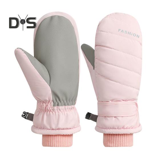 Зимние лыжные перчатки для мужчин и женщин, молодежные нескользящие термоперчатки, ветрозащитные зимние перчатки для согревания рук, для катания на лыжах и велоспорта