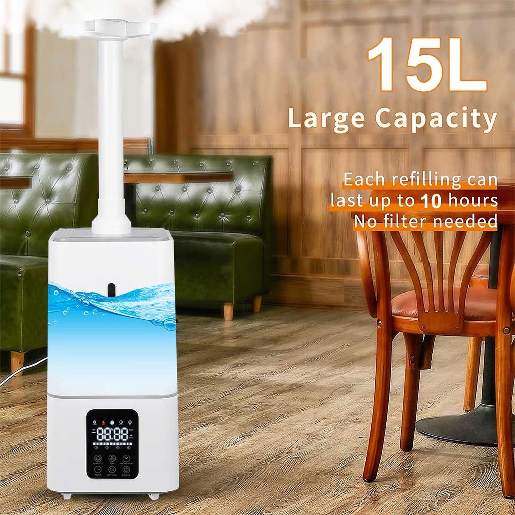 110-220 В Промышленный увлажнитель воздуха Большой Коммерческий Стиль для всего дома Дом Промышленность Офис Увлажнитель воздуха Белый 15 л