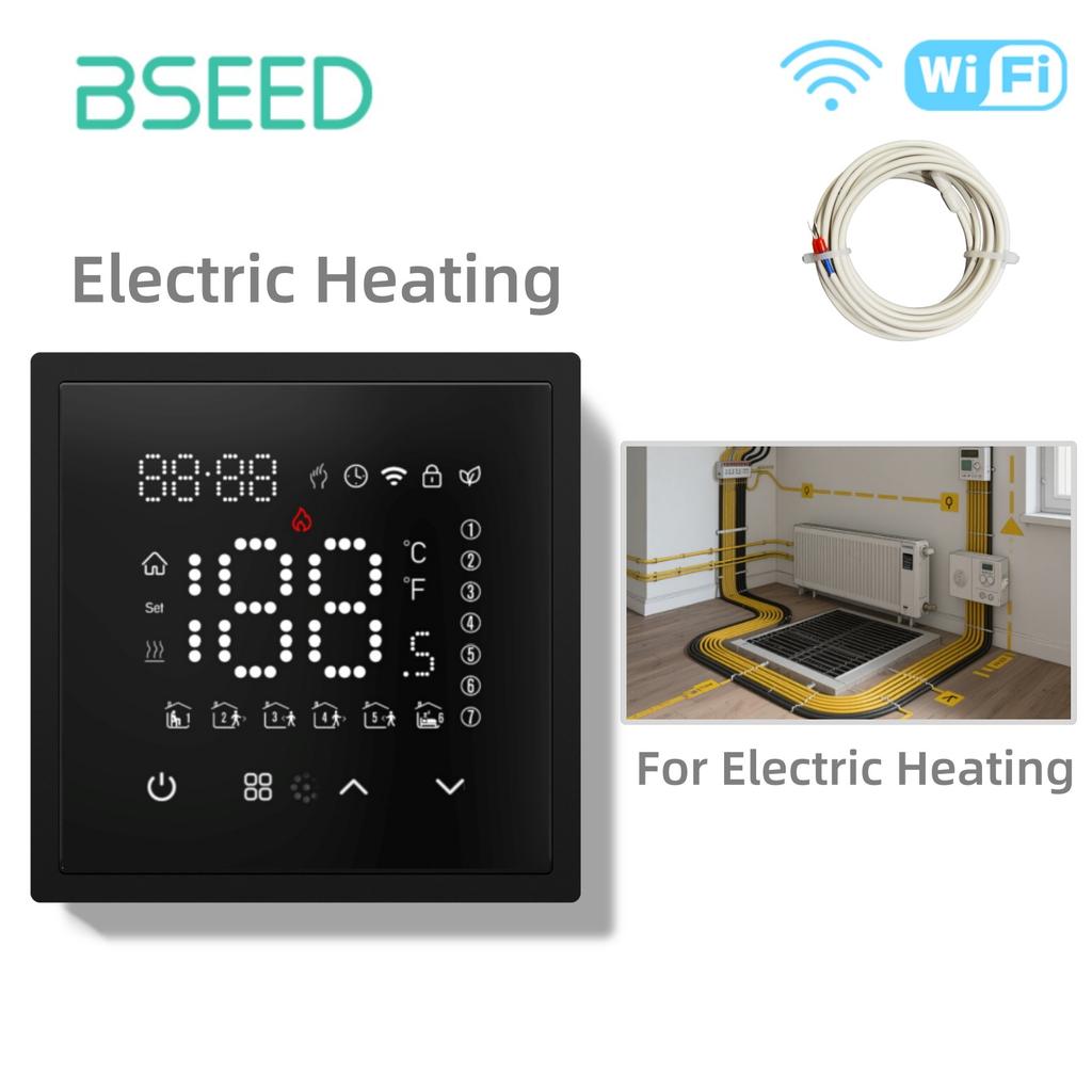 Bseed WiFi Термостат Водяной Электрический Теплый Пол Отопление Газовый Котел Температура Пульт Дистанционного Управления с Google Alexa E Серия