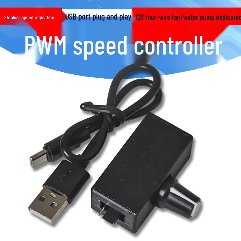 4-контактный ШИМ-контроллер скорости вентилятора с USB Type-C для DIY систем жидкостного охлаждения