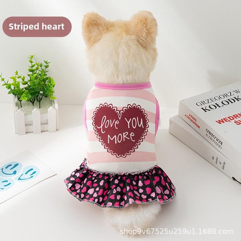 Autumn and Winter Dog Clothes Princess Xiaoxiangfeng Teddy Pet Skirt Autumn and Winter Dog Clothes Clothing