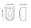 Waterproof Wall Mounted Key Safe with Combination Lock  Durable Aluminium Alloy Key Storage Box