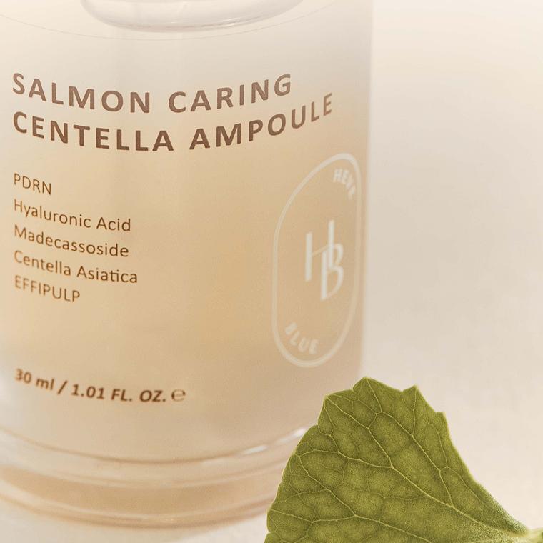 HEVE BLUE Ампула с центеллой для ухода за кожей лосося 30 мл