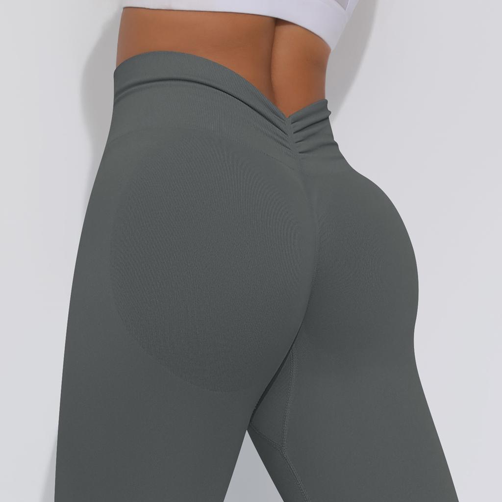 Леггинсы для йоги Bubble Butt, бесшовные спортивные штаны для женщин, эластичный трикотаж с высокой талией, фитнес-лосины