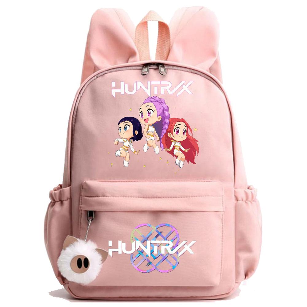 Аниме Мультфильм K-Pop Охотники на демонов Печатный рюкзак для подростка Детей Ученика Школьная сумка Девочка Ребенок Подарок Женщин Большая вместимость Водонепроницаемая Дорожная сумка