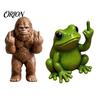 Забавные Офисные Гаджеты Смоляная Фигурка Гориллы/Лягушки, Миниатюрное Животное-Украшение, Статуэтка Гориллы с Забавным Жестом, Маленькая Коллекционная Вещь, Оригинальные Предметы