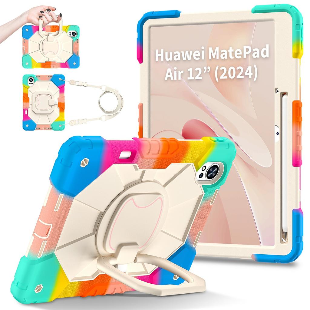 Для Huawei MatePad Air (2024) Чехол Силикон+ПК Подставка Чехол для планшета