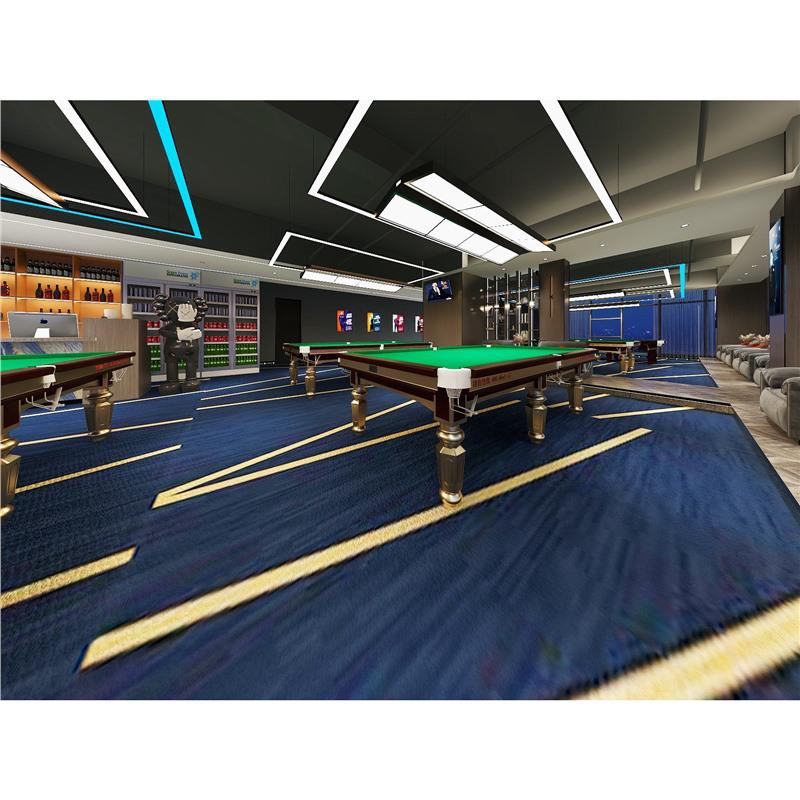 Luxury Fireproof Nylon Billiard Hall Carpet for Hotels - Large Area Print Mat
