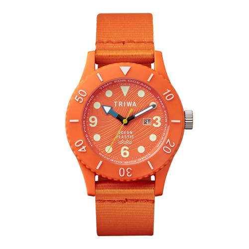 TRIWA/TRIWA Men's & Women's (Unisex) Time for Oceans Submariner Orange Watch, TIME FOR OCEANS SUBMARINER NEMO TFO203-CL150512, Officially Imported, Sw