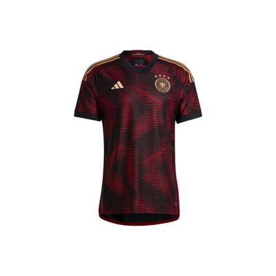 Germany 22 Away Authentic Jersey Черный/Team Coll Бордовый Мужская уличная одежда HF1695