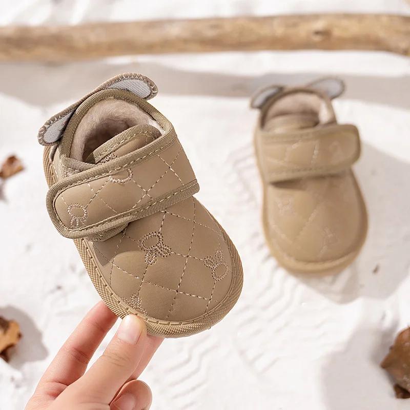 Модные детские повседневные ботинки Модные детские зимние ботинки для девочек Детские кроссовки Брендовые спортивные хлопковые туфли Детские кроссовки Короткие ботинки