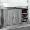 VidaXL Sink Cabinet Sonoma Grey 90x29x55 Cm Engineered Wood, Bathroom Cabinet, Storage Cabinet Room 848127
