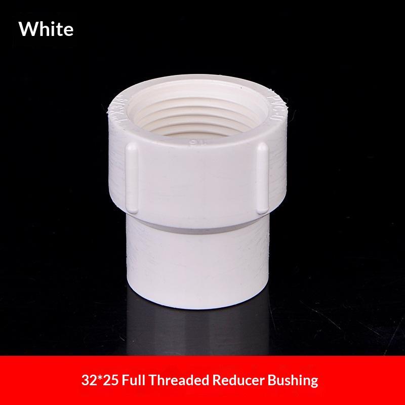 PVC Female Thread Reducing Coupler Standard Size Full Thread Pipe Fitting Adapter for Kitchen Drain Pipe Connections