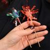 10 pieces Colorful Foil Firework Cupcake Toppers Fireworks Tassels Cake Decoration  DIY Baking