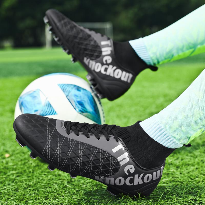 31-48 унисекс футбольные бутсы с длинными ногтями мужские/женские высокоэластичные носки тренировочные художественные детские футбольные бутсы Grassland