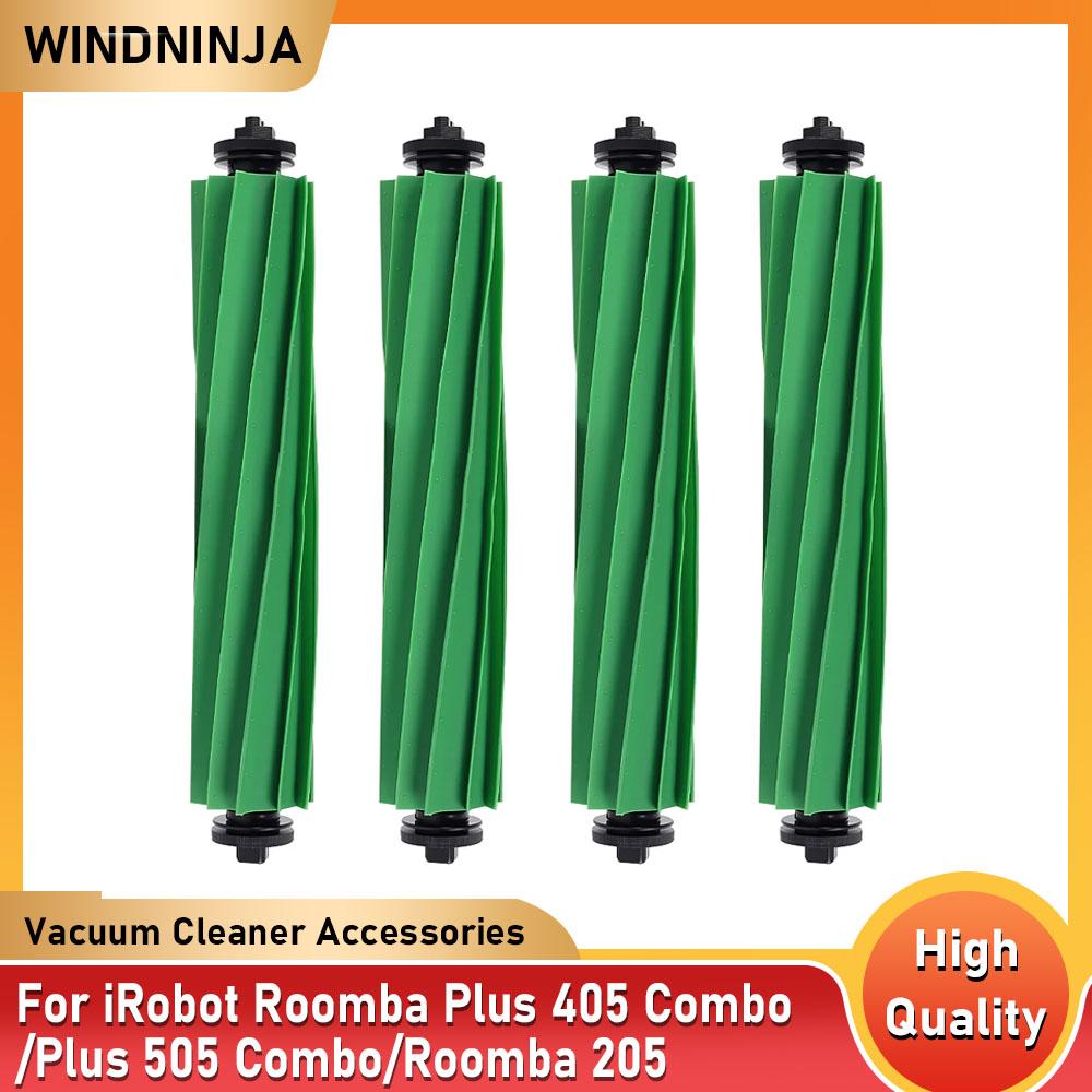 Main Brush Replacement For iRobot Roomba Plus 405 Combo/Plus 505 Combo/Roomba 205 Robot Vacuum Cleaner Rubber Rolling Brush Part