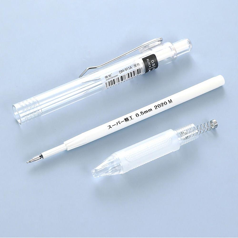 Quick Dry Neutral Pen Black/Red/Blue Ink Ballpoint Pen Transparent Writing Tools  Student