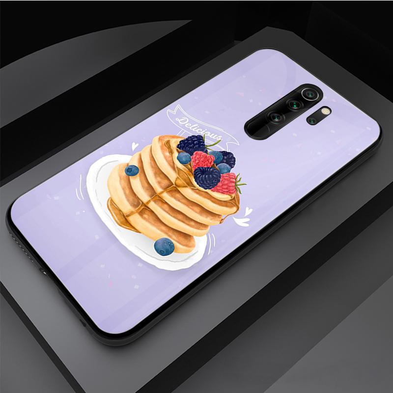 Чехол для телефона из закаленного стекла Cake для Redmi Note 5 6 7 8 Pro Note8T Note9S Redmi8 9 Cover Shell