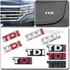 TDI Badge 3D Metal Sticker For Polo Golf R Tiguan CC Passat Rear Tailgate Front Grille Logo Decal Accessories