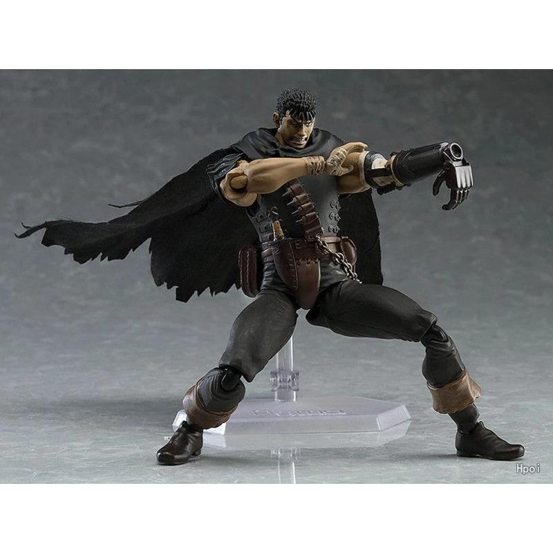 16 см Аниме Берсерк Гатс Figma Черный Мечник Перекрашенная Версия Max Factory Фигурка Действия Кукла Игрушки ПВХ 359 версия Подвижная Сочлененная Масштаб Детализированная