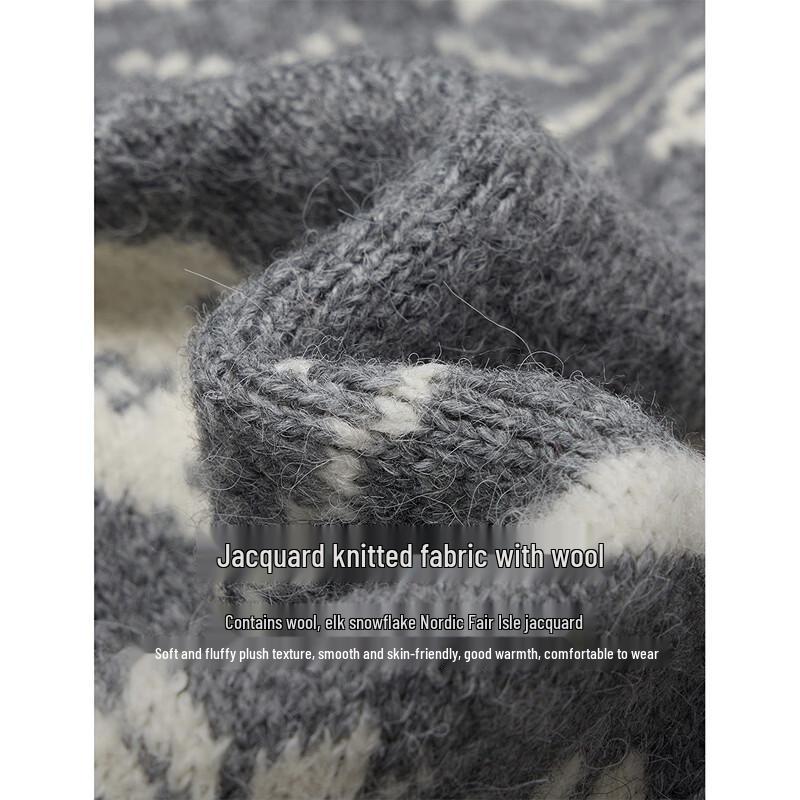 Женский кардиган INMAN в скандинавском стиле с жаккардовым узором Fair Isle