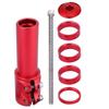 Aluminum Alloy Mountain Bike Bicycle Stem Extender Handlebar Stem Riser (Red)