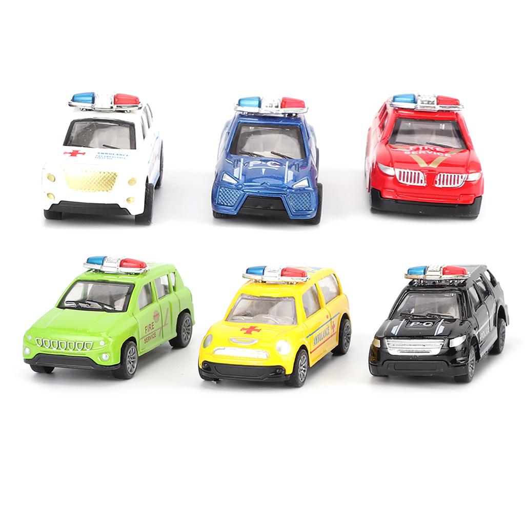 6 шт. 1:60 Сплав Автомобильная Игрушка Модель Транспортного Средства Игрушка-Машинка Для Детей С Оттяжкой