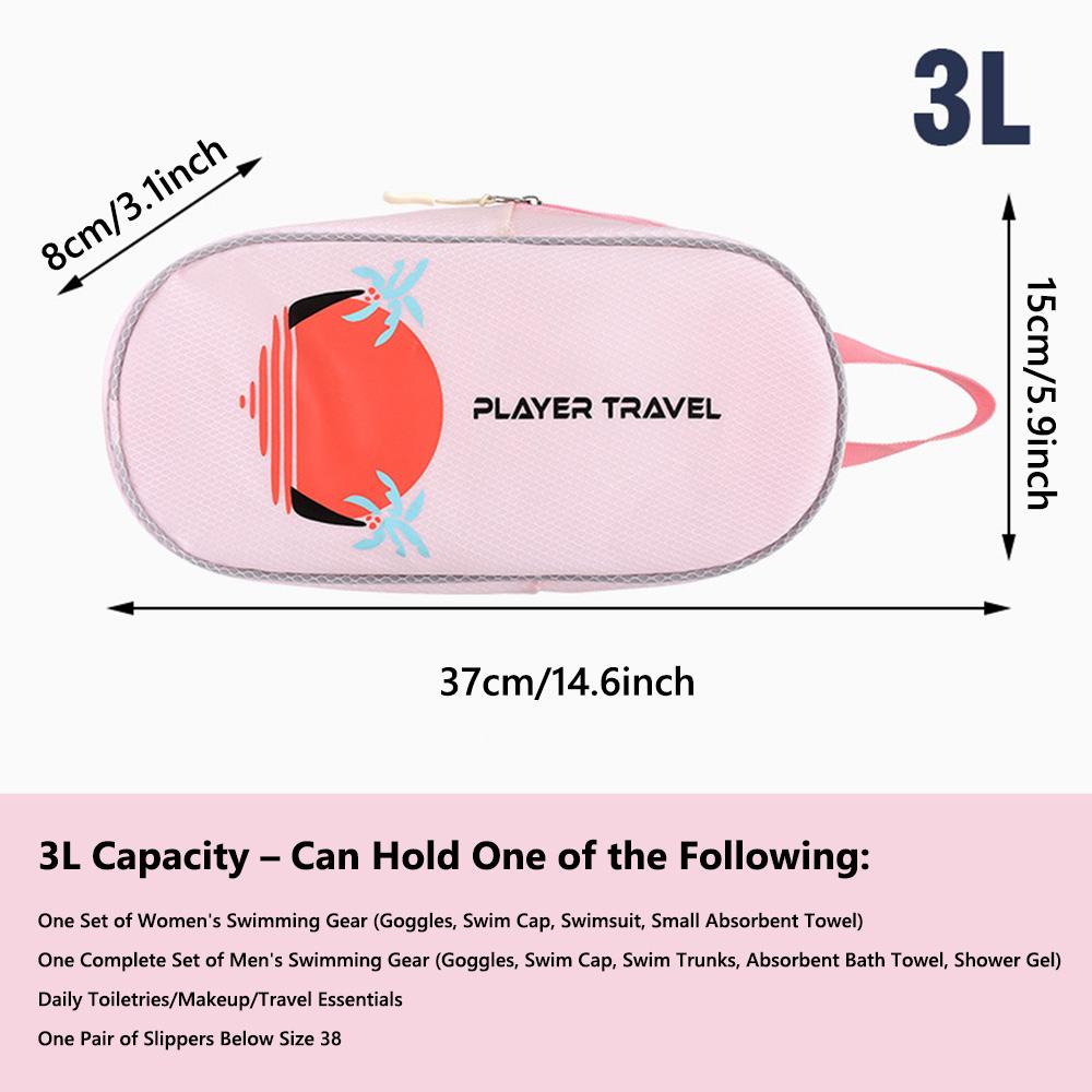Водонепроницаемый мешок для хранения купальника с разделением на сухое и мокрое, портативная косметичка, сумка для плавания для спорта и тренажерного зала