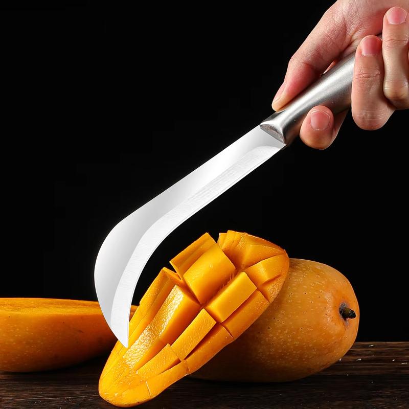 Stainless Steel Pineapple Sugar Cane Peeler 1/2Pcs Durable Kitchen Paring Knife for Daily Fruit Skin Removing Use
