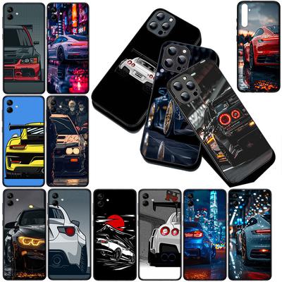 Чехол для Samsung Galaxy S24 S25 S23 FE Ultra Plus S7 Edge S25+ S23+ A56 5G Чехол для телефона Мультяшный Суперкар Супер Автомобиль Задние фонари