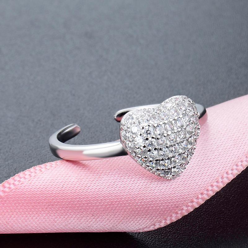 Lindon Classic 925 Sterling Silver Zircon Ring Ladies Jewelry Wedding Promise Party Gift